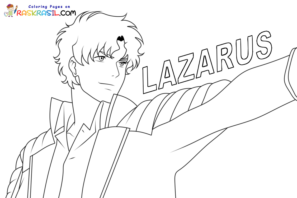 Lazarus Anime Coloring Pages | Free Printables