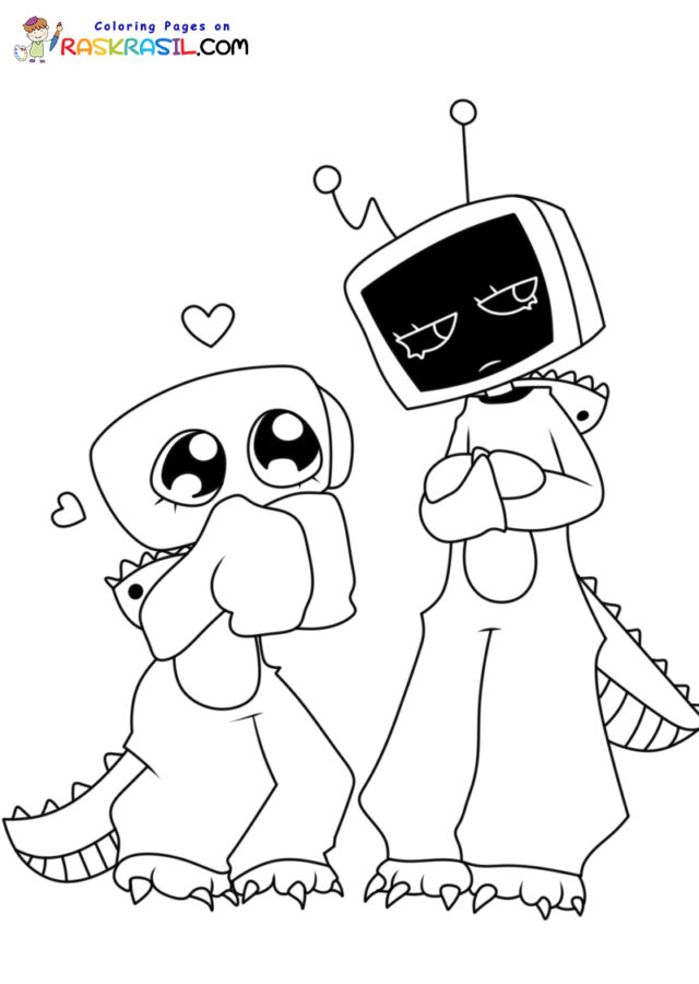 Disegni di Dandy's World da Colorare