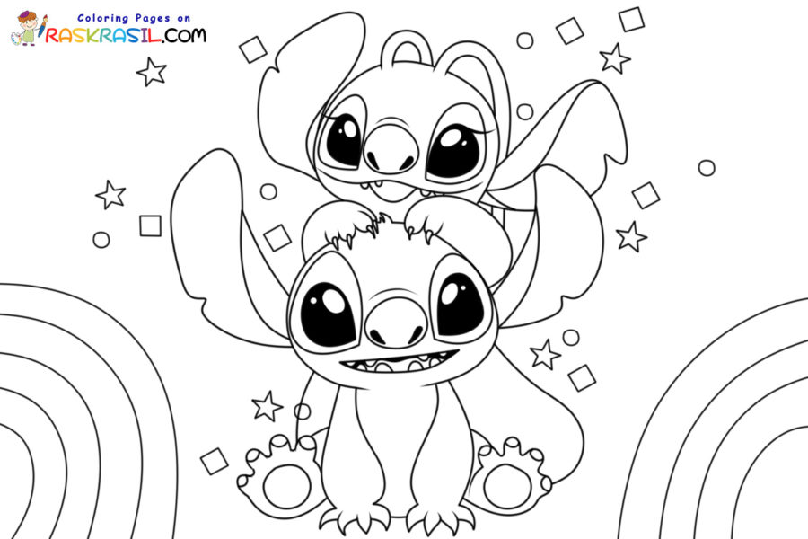 Stitch and Angel Coloring Pages - Raskrasil.com Stitch And Angel Coloring Pages 11 900x600 
