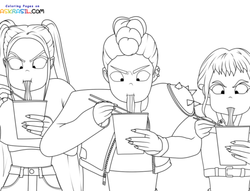 KPop Demon Hunters Coloring Pages | Free Printables