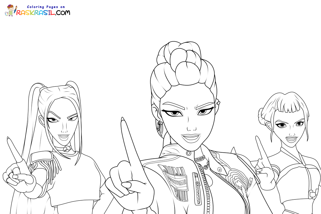 Raskrasil.com-KPop-Demon-Hunters-Coloring-Page-2