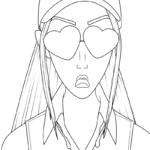 Raskrasil.com-KPop-Demon-Hunters-Coloring-Page-Mira