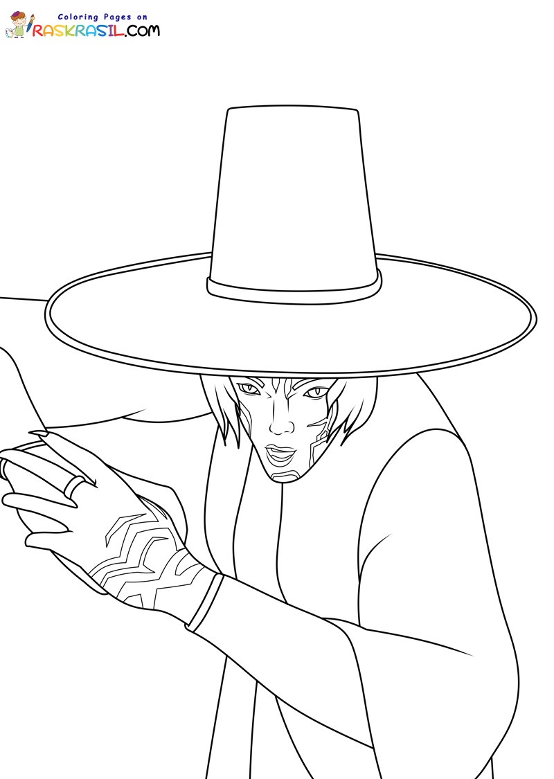 Raskrasil.com-KPop-Demon-Hunters-Coloring-Page-Romance