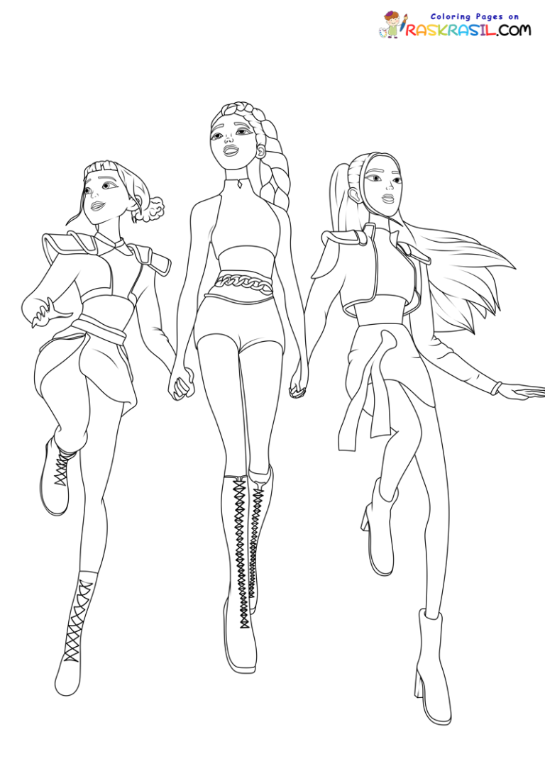 Dibujos De Las Guerreras K pop Para Colorear Dibujos De Las Guerreras K pop Para Colorear