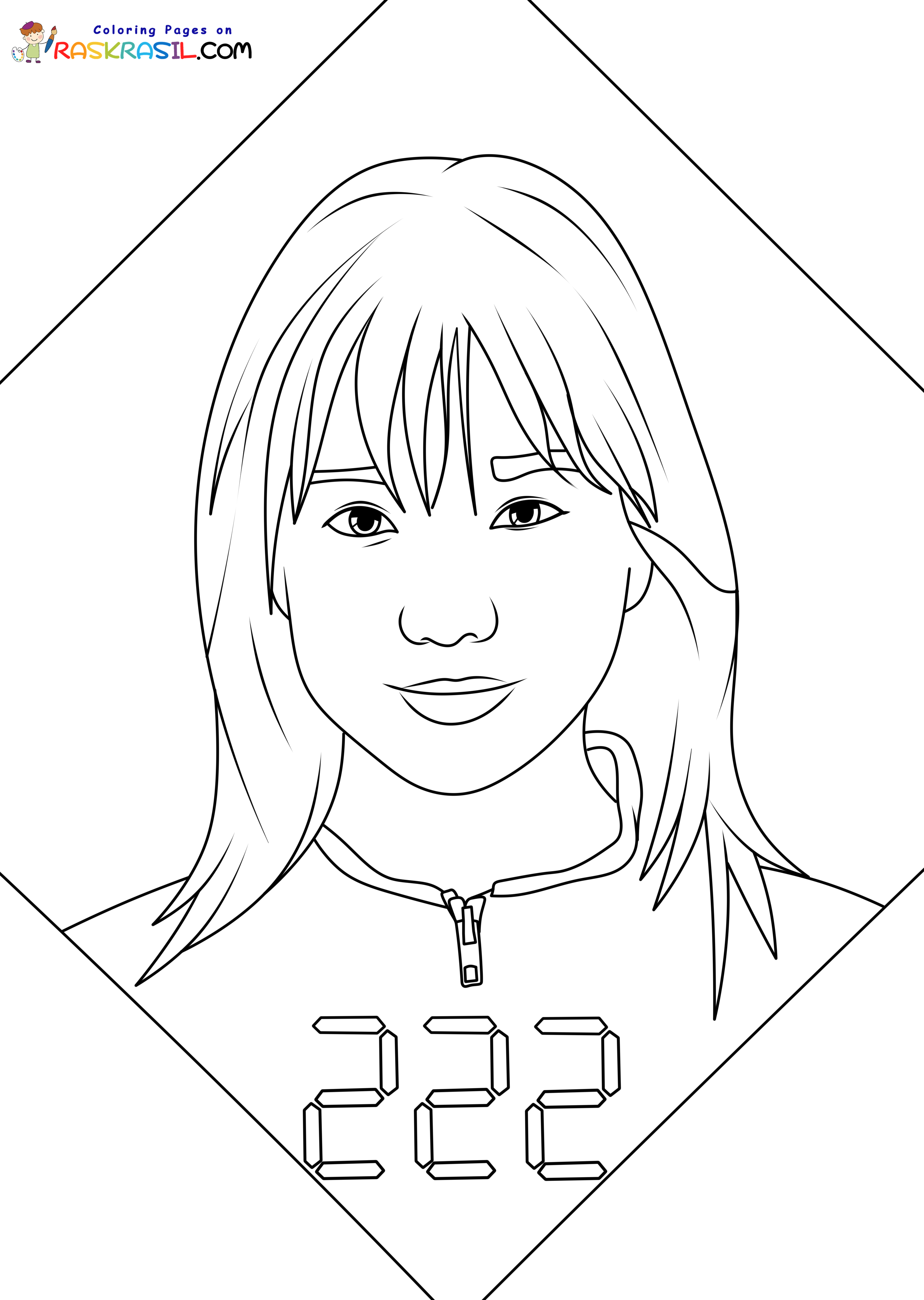 Raskrasil.com-Kim-Jun-hee-Player-222-Squid-Game-3-Coloring-Page