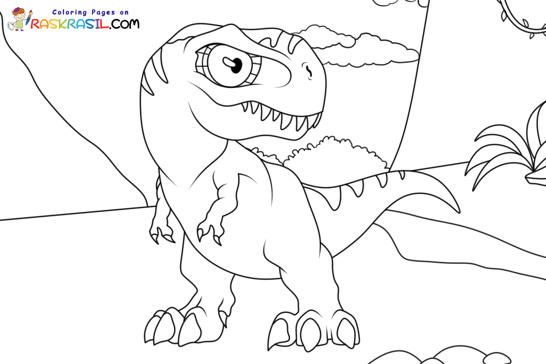 Raskrasil.com-Coloring-Pages-Dinosaurs-Tyrannosaurus
