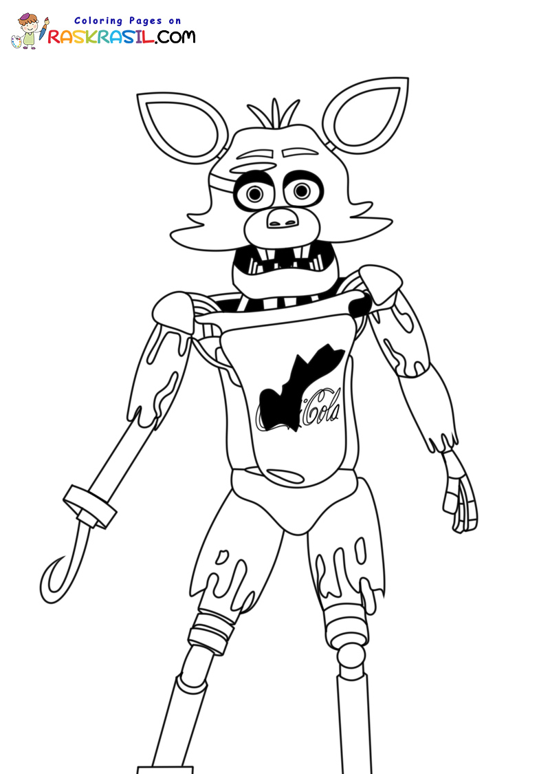 Raskrasil.com-FNAF-AR-Coca-Cola-Animatronics-Foxy-Coloring-Page