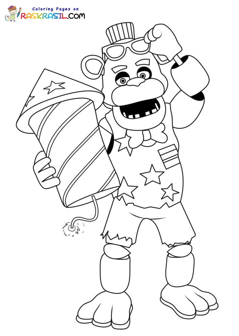 Raskrasil.com-Firework-Freddy-Coloring-Page