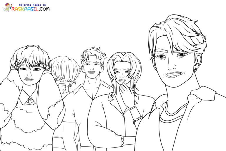 Coloriage KPop Demon Hunters Imprimer