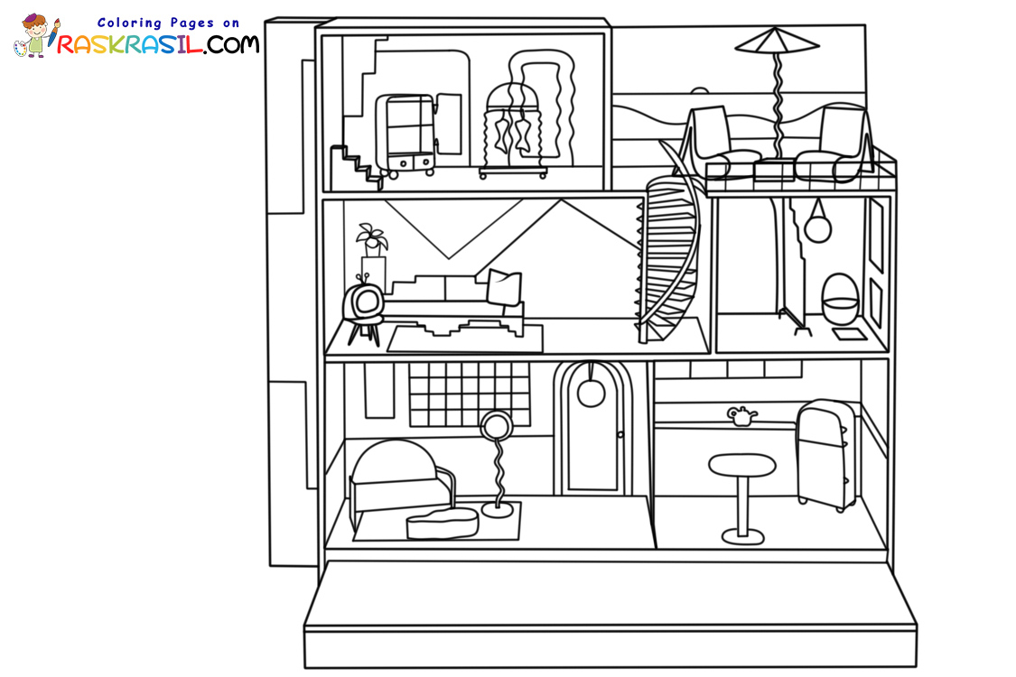 Raskrasil.com-LOL-Surprise-Doll-House-Coloring-Page