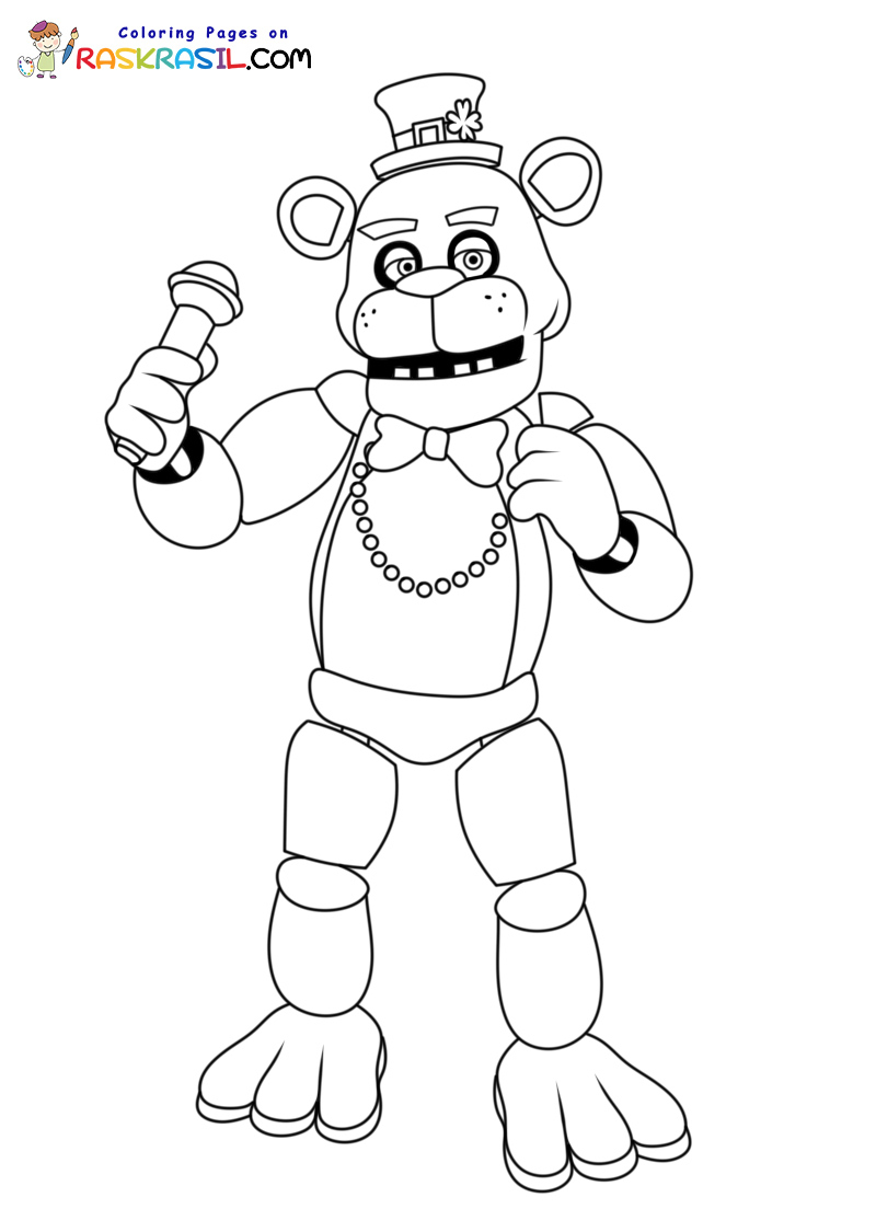 Raskrasil.com-Shamrock-Freddy-Coloring-Page