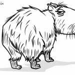 Raskrasil.com-An-adult-capybara-Coloring-Page