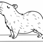 Raskrasil.com-Capybara-doing-exercises-Coloring-Page