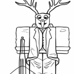 Raskrasil.com-Coloring-Page-99-Nights-in-the-Forest-Crossbow-Cultist