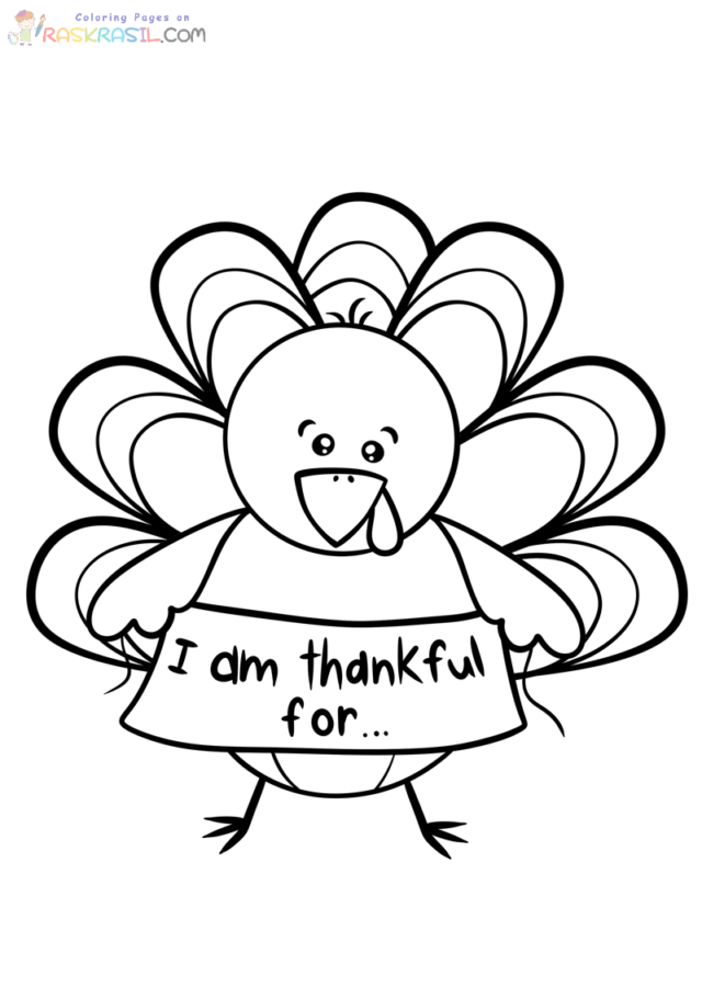 I Am Thankful for Coloring Pages | Free Printables