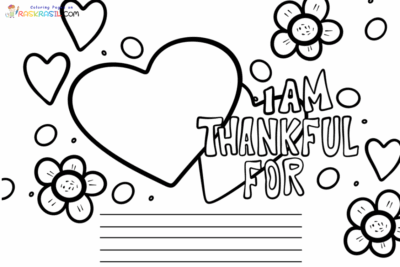 I Am Thankful for Coloring Pages | Free Printables