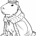 Raskrasil.com-King-Capybara-Coloring-Page