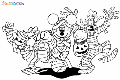 Disney Halloween Coloring Pages | Free Printables