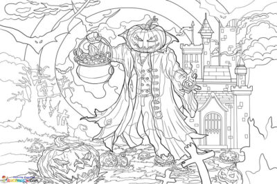 Halloween Coloring Pages for Adults | Free Printables