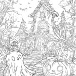 Raskrasil.com-Halloween-Coloring-Pages-for-Adults-Haunted-House