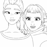 Raskrasil.com-K-Pop-Demon-Hunters-Coloring-Pages-Rumi-and-Zoey-1