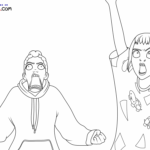 Raskrasil.com-K-Pop-Demon-Hunters-Coloring-Pages-Rumi-and-Zoey