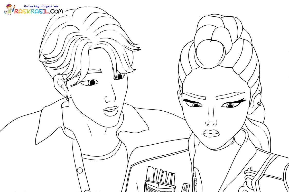 Raskrasil.com-K-Pop-Demon-Hunters-Coloring-Pages-Rumi-and-romance