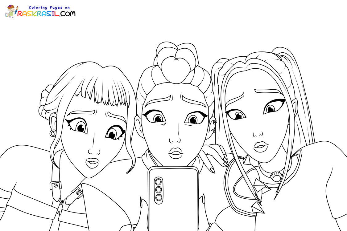 KPop Demon Hunters Coloring Pages | Free Printables KPop Demon Hunters Coloring Pages | Free Printables
