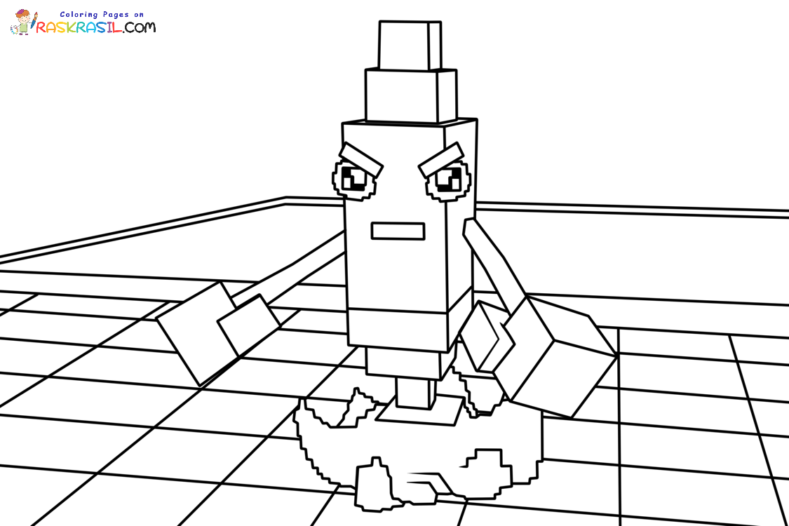 Coloriage Plants Vs Brainrots à imprimer