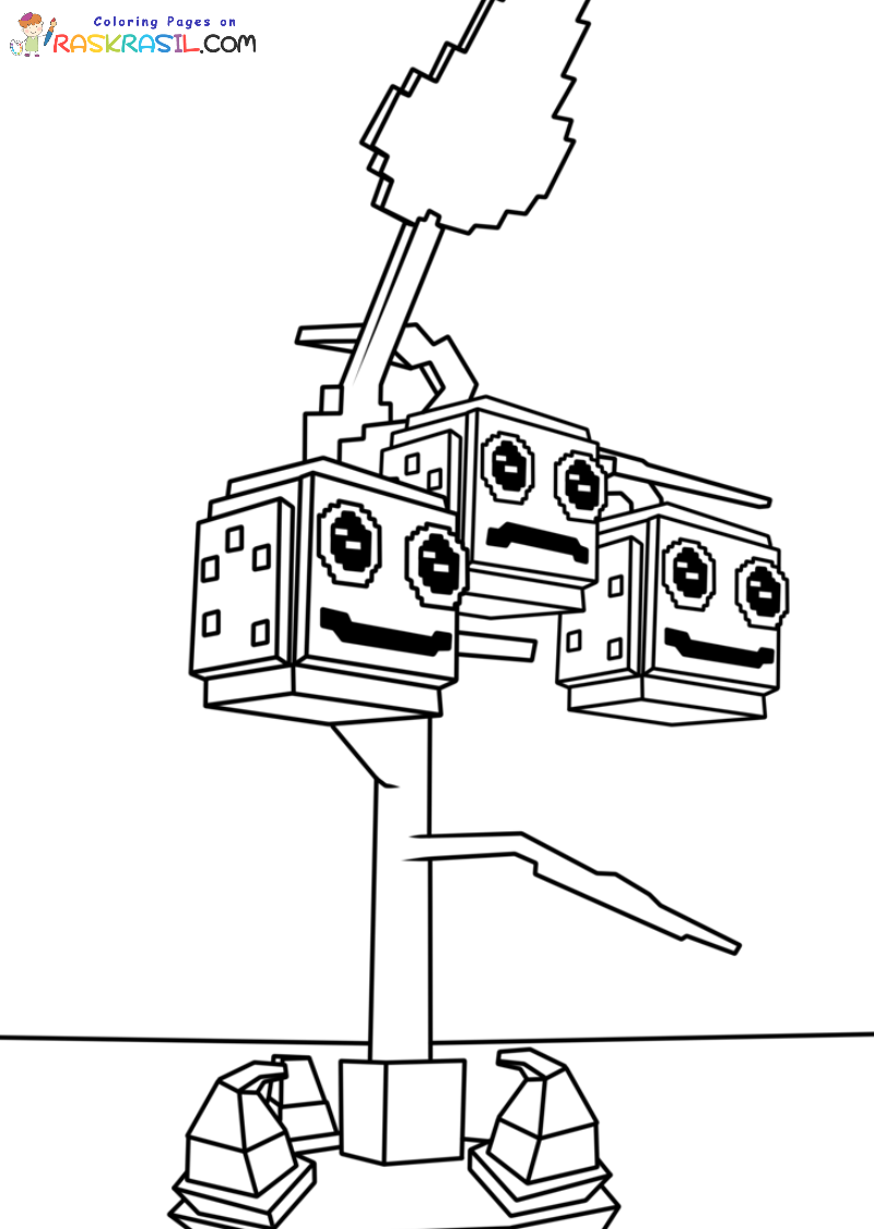 Coloriage Plants Vs Brainrots à imprimer