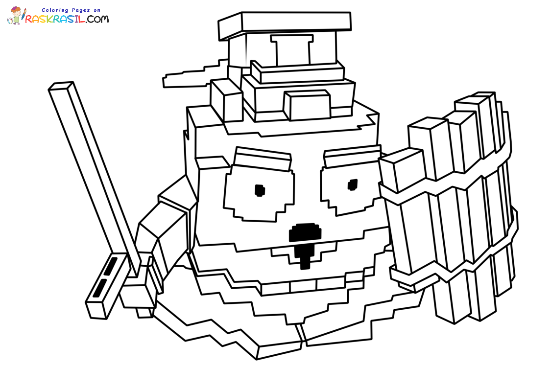 Coloriage Plants Vs Brainrots à imprimer