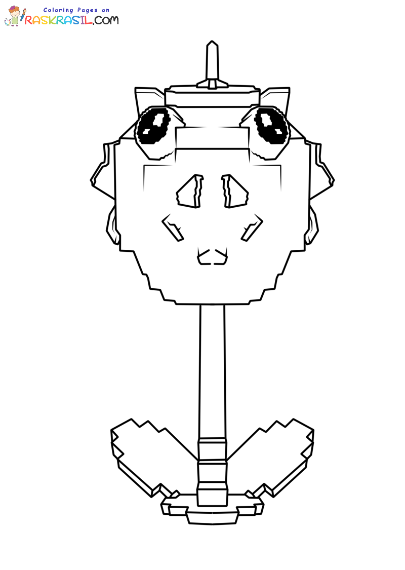 Coloriage Plants Vs Brainrots à imprimer