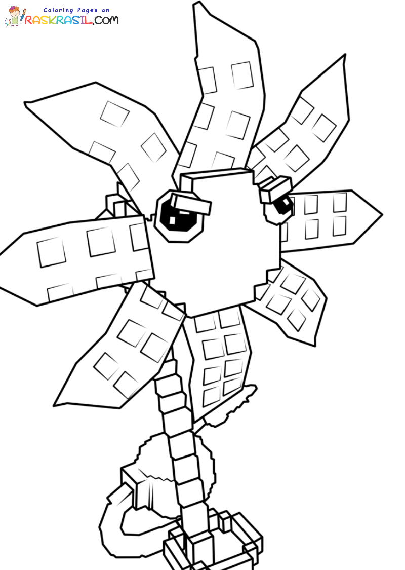 Coloriage Plants Vs Brainrots à imprimer