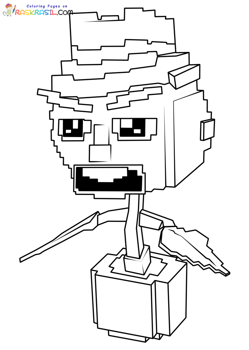 Coloriage Plants Vs Brainrots à imprimer