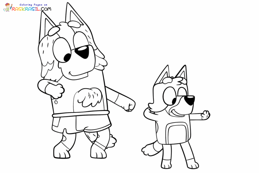 Bluey Jul Fargeleggingsark