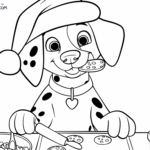 Raskrasil.com-Christmas-Coloring-Page-A-Puppy-for-Christmas
