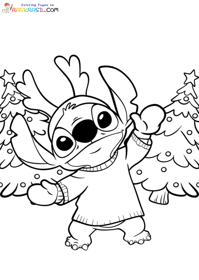 Christmas Stitch Coloring Pages | Free Printables