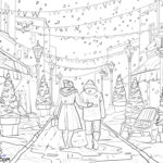 Raskrasil.com-Christmas-for-Adults-Coloring-Pages-A-walk-along-the-Christmas-Alley