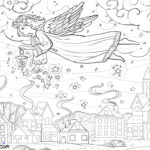 Raskrasil.com-Christmas-for-Adults-Coloring-Pages-An-Angel-Flying-over-the-City