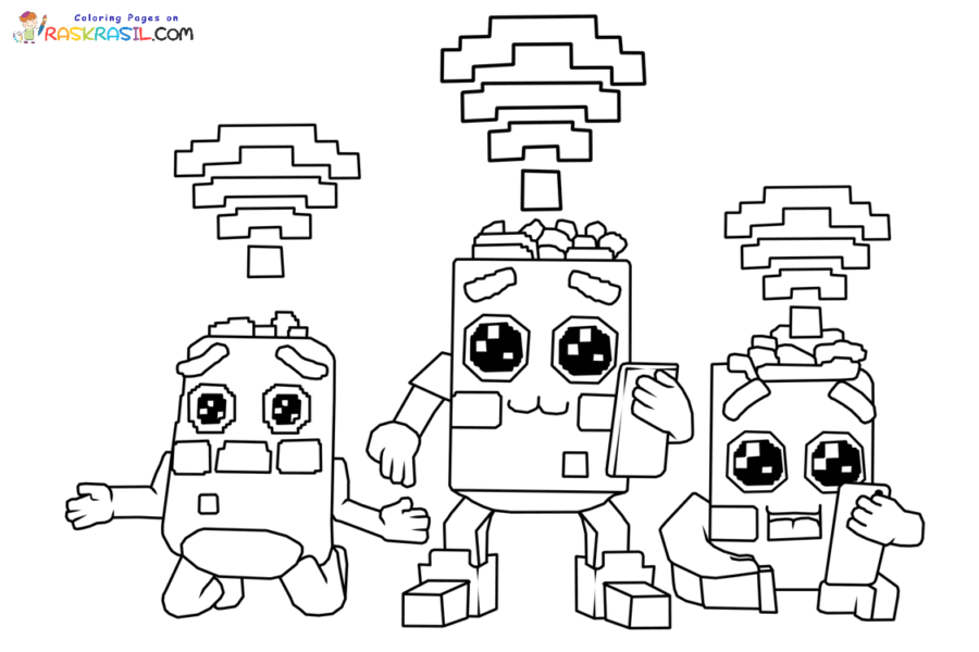 Steal a Brainrot Coloring Pages | Free Printables