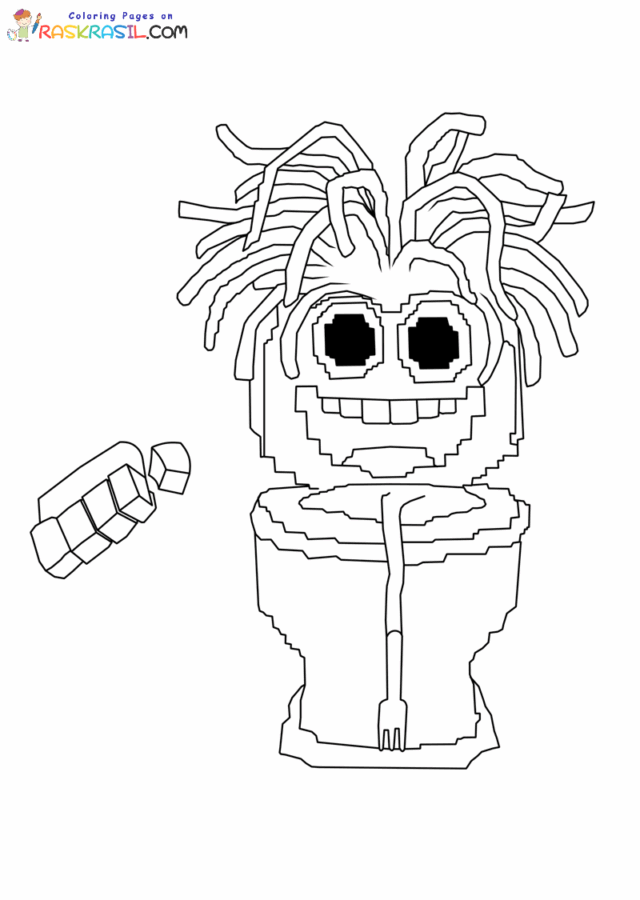 Steal a Brainrot Coloring Pages | Free Printables