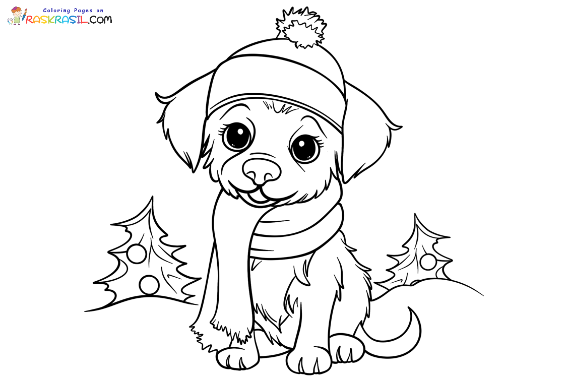 Raskrasil.com-Christmas-Puppy-Coloring-Page-9