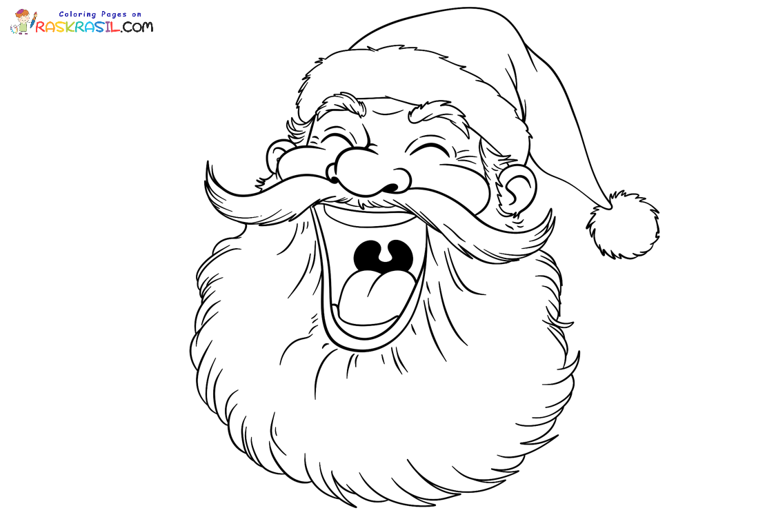 Raskrasil.com-Coloring-Page-Laughing-Santa-Claus