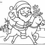 Raskrasil.com-Santa-on-a-reindeer-Coloring-Page
