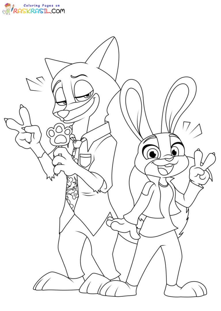Zootopia 2 Coloring Pages | Free Printables