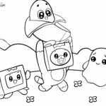 Raskrasil.com-Banany-LankyBox-Coloring-Page