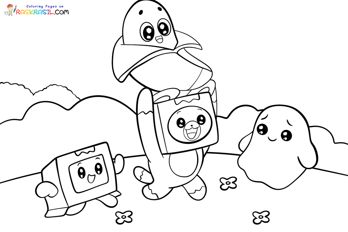 Raskrasil.com-Banany-LankyBox-Coloring-Page