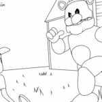Omalovánky FredbearRunaway k vytisknutí
