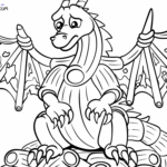 Raskrasil.com-Steal-a-Brainrot-Coloring-Page-Dragon-Gingerini