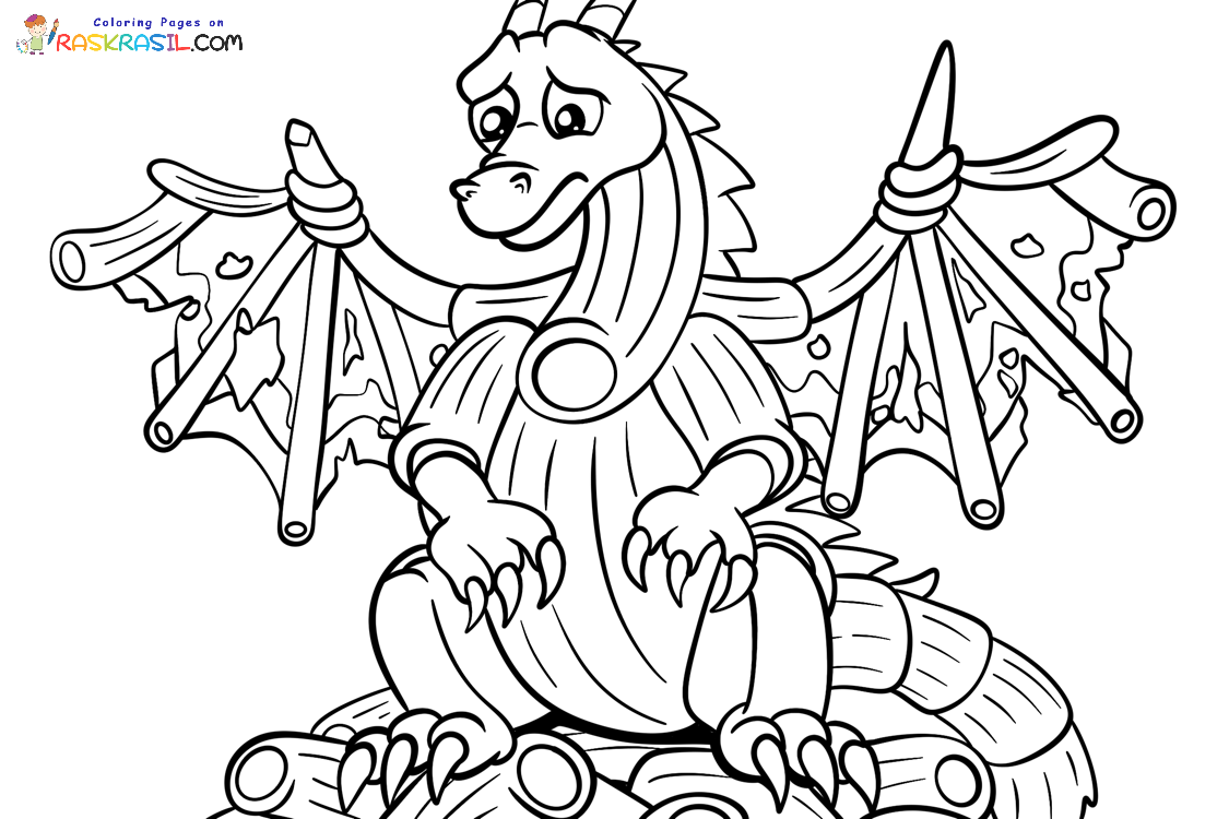 Raskrasil.com-Steal-a-Brainrot-Coloring-Page-Dragon-Gingerini